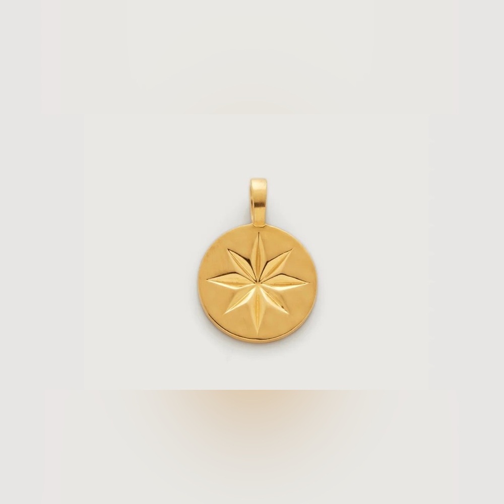 Monica Vinader Guiding Star Pendant 18K Gold Vermeil Charm